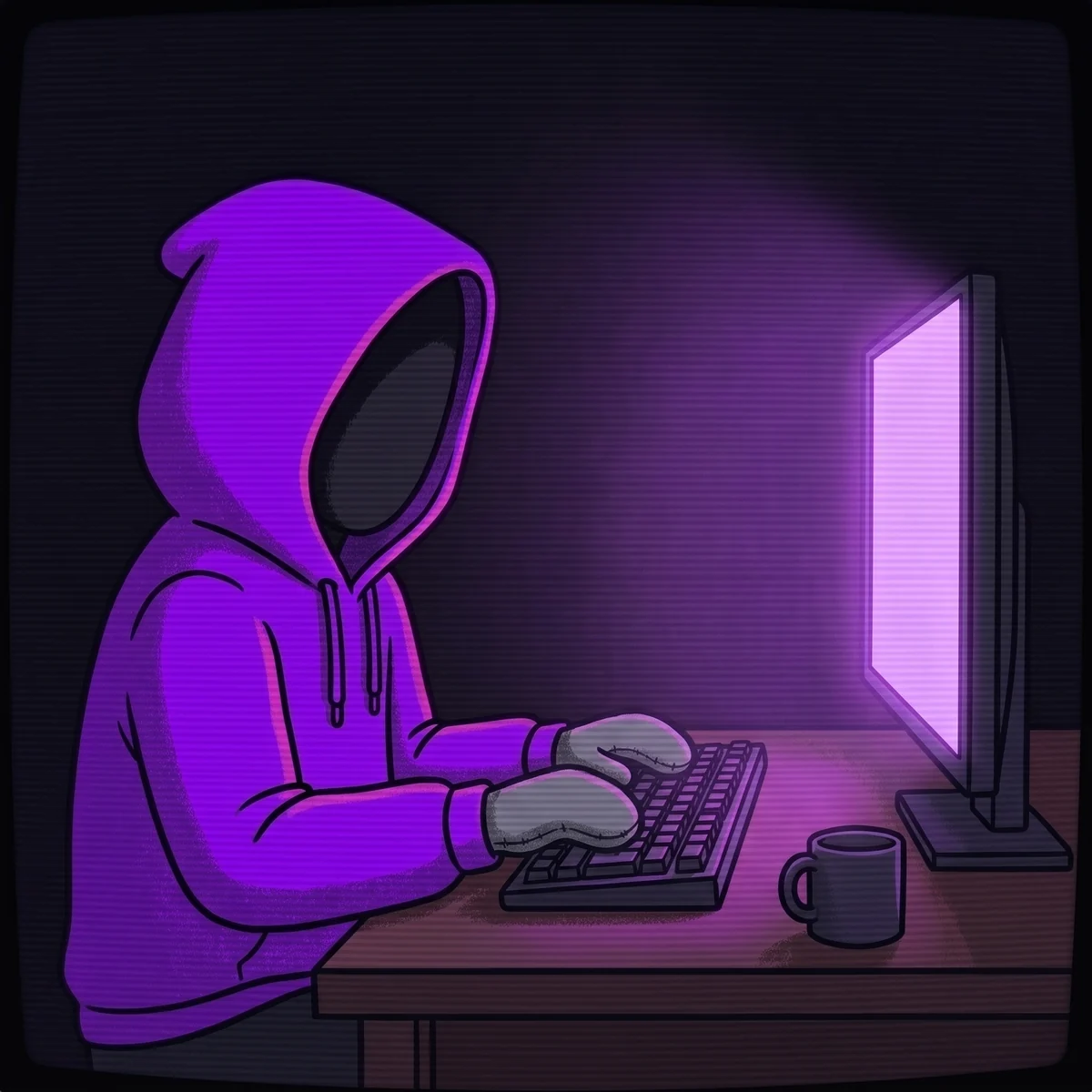 The PHSHX operator at a terminal in a dark room